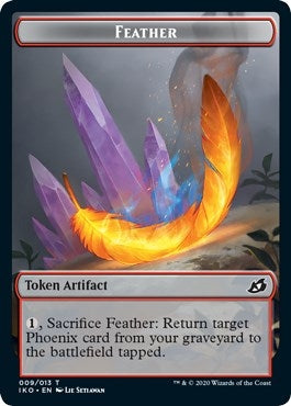 Feather // Human Soldier (005) Double-Sided Token (9 // 5) (IKO)