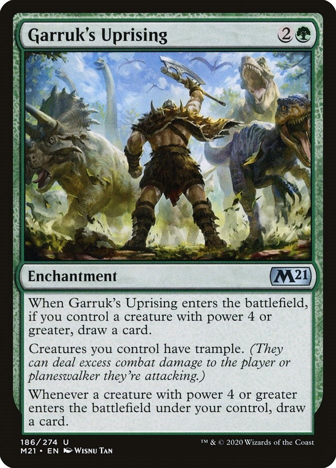 Garruk's Uprising (186) (M21) Japanese