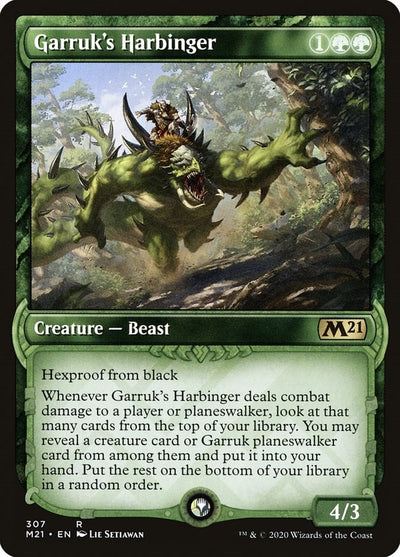 Garruk's Harbinger (Showcase) (307) (M21) Japanese