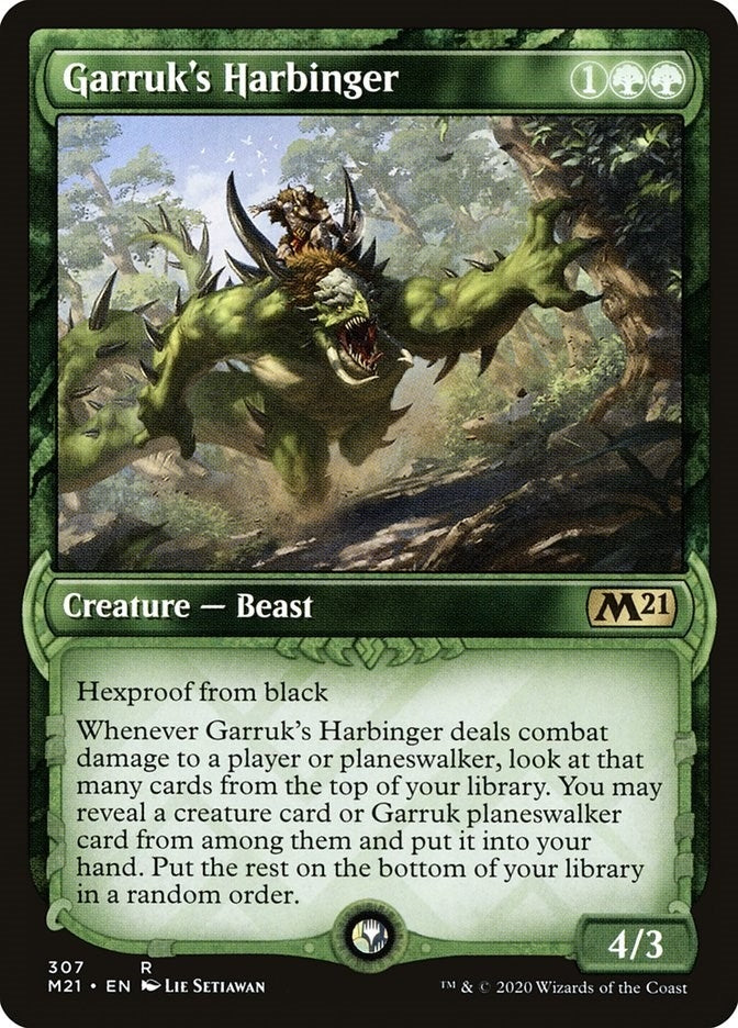 Garruk's Harbinger (Showcase) (307) (M21) Japanese