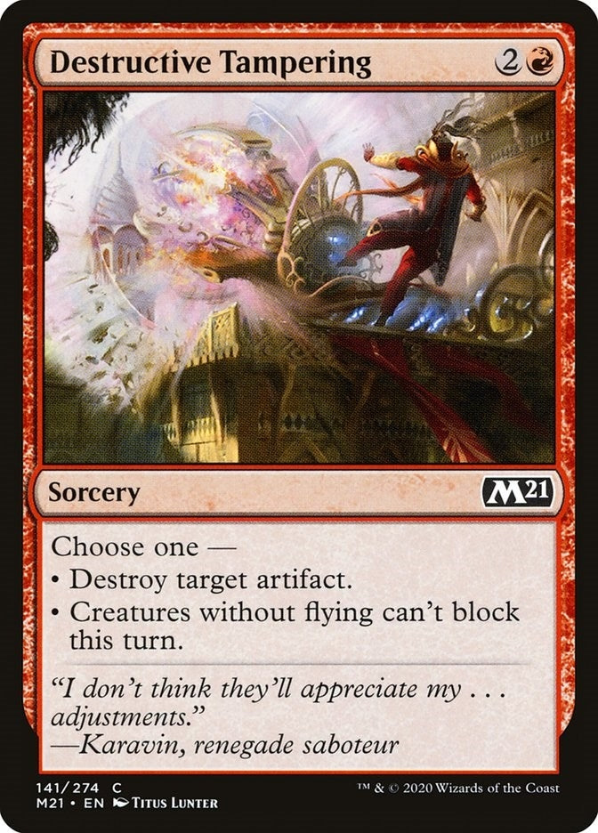 Destructive Tampering (141) (M21)