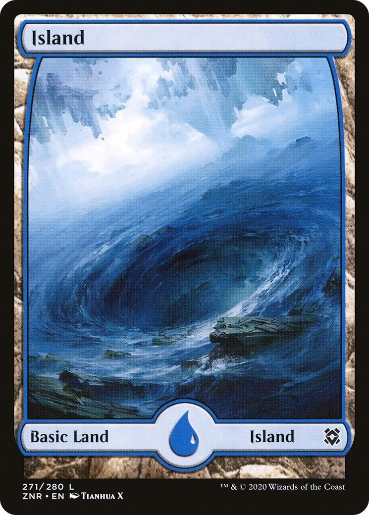 Island (271) - Full Art (271) (ZNR)
