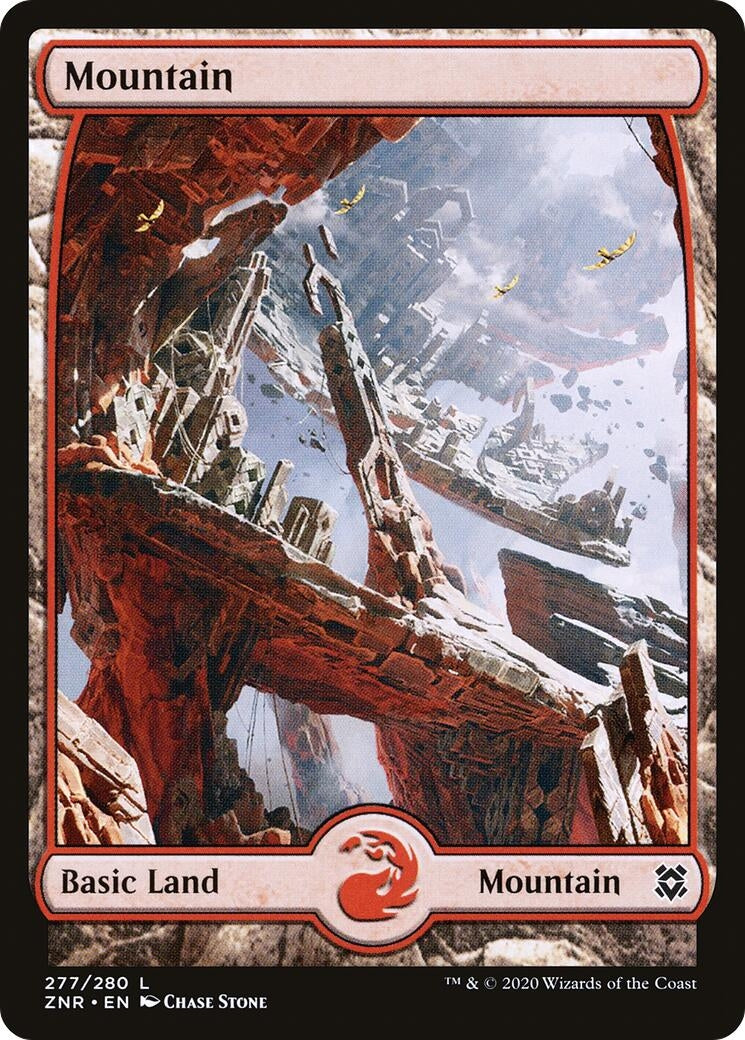 Mountain (277) - Full Art (277) (ZNR)