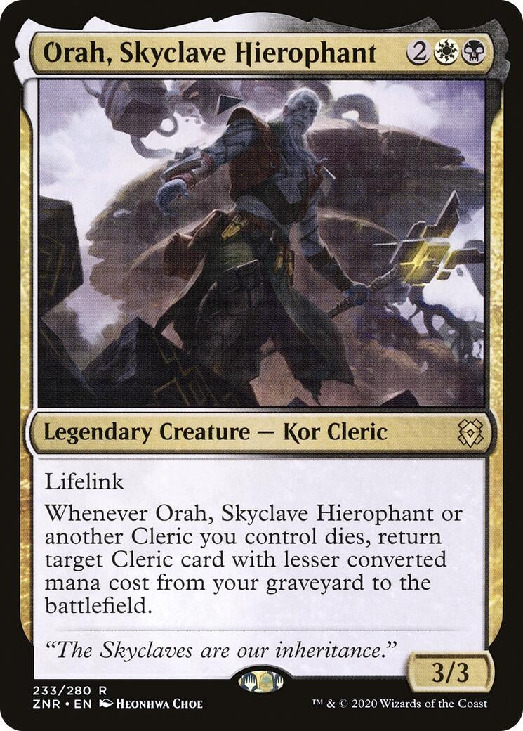 Orah, Skyclave Hierophant (233) (ZNR) Japanese