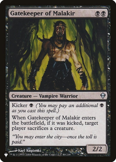 Gatekeeper of Malakir (89/249) (LIST)
