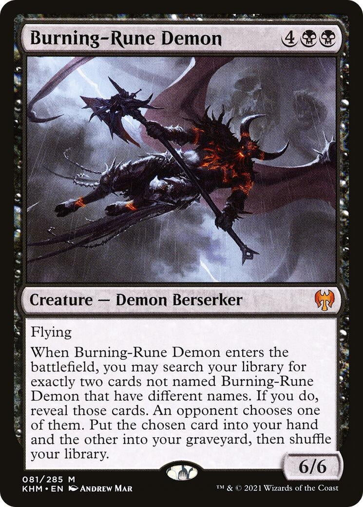 Burning-Rune Demon (81) (KHM) Japanese