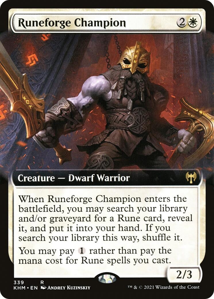 Runeforge Champion (Extended Art) (339) (KHM)