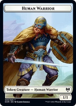 Human Warrior Token (3) (KHM)