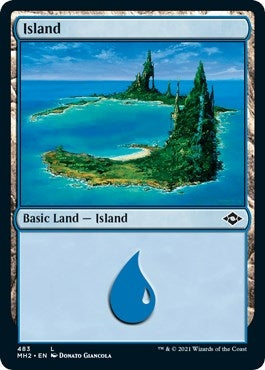 Island (483) (Foil Etched) (483) (MH2)