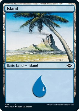 Island (484) (Foil Etched) (484) (MH2)