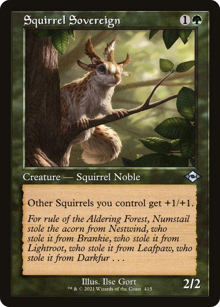 Squirrel Sovereign (Retro Frame) (415) (MH2) Japanese