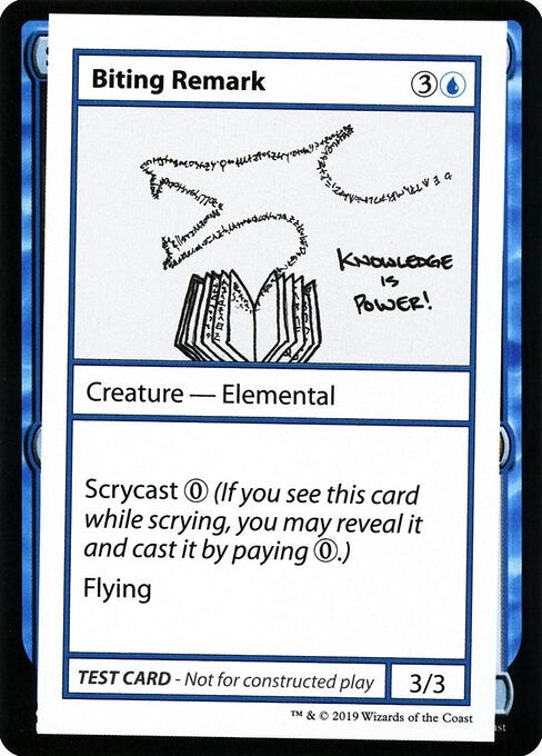 Biting Remark (No PW Symbol) (CMB1)