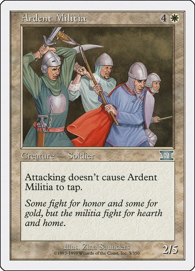Ardent Militia (3) (6ED) Japanese