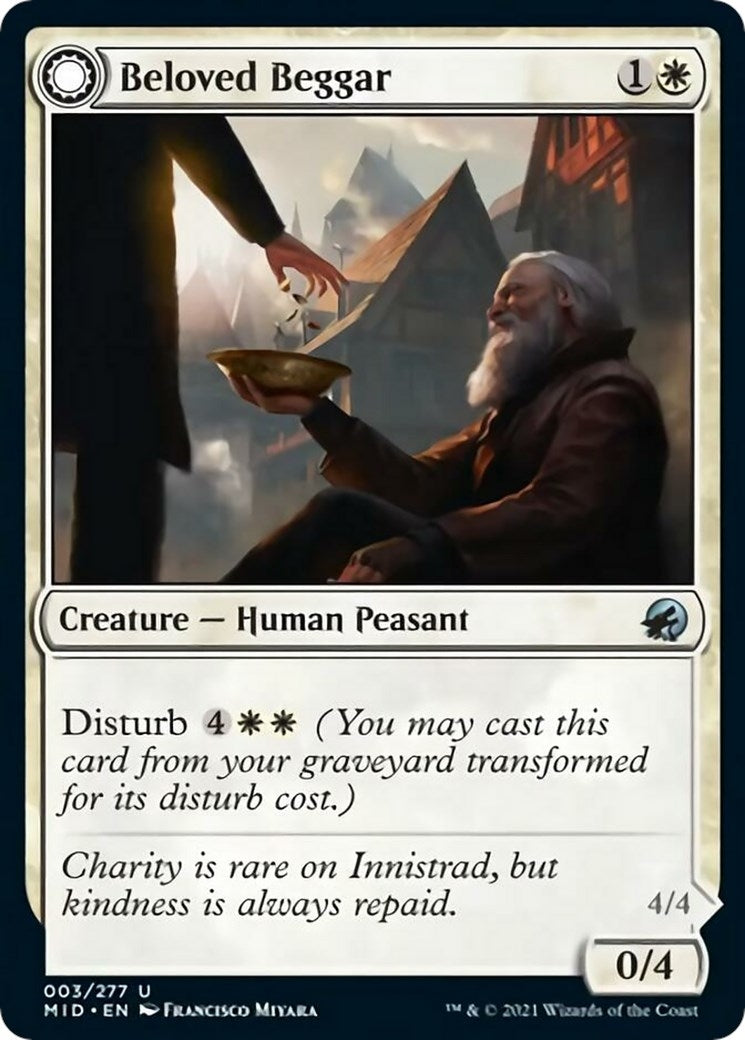 Image for Beloved Beggar (3) (MID) - Magic: The Gathering