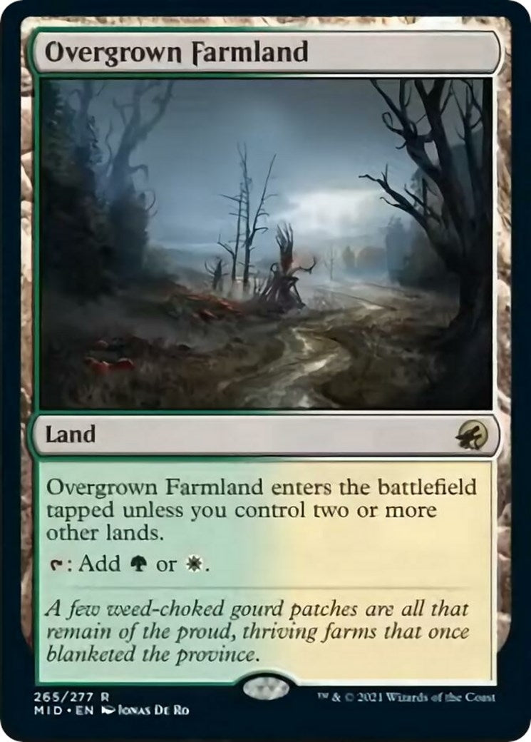 Image for Overgrown Farmland (265) (MID) - Magic: The Gathering