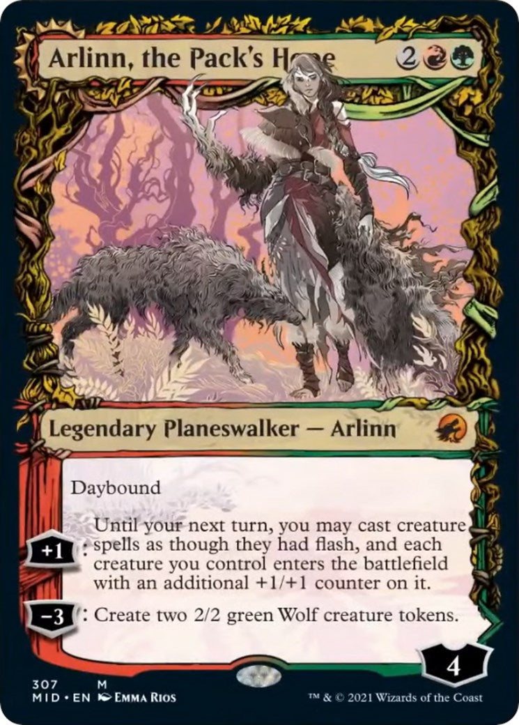 Image for Arlinn, the Pack's Hope (Showcase) (307) (MID) - Magic: The Gathering