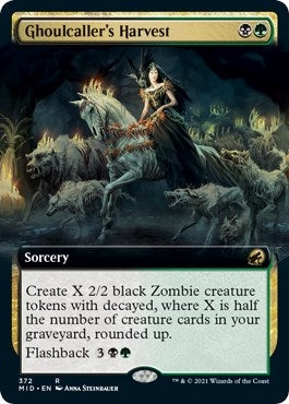 Image for Ghoulcaller's Harvest (Extended Art) (372) (MID) - Magic: The Gathering