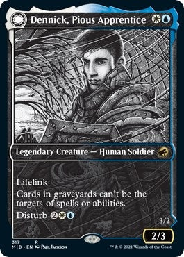 Image for Dennick, Pious Apprentice (Showcase) (317) (MID) - Magic: The Gathering