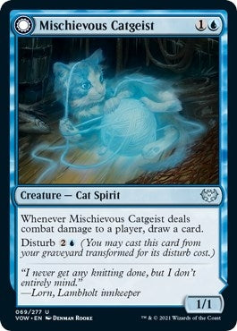 Image for Mischievous Catgeist (69) (VOW) - Magic: The Gathering