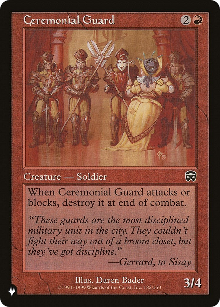 Ceremonial Guard (182/350) (LIST)