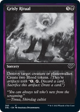 Image for Grisly Ritual (383) (DBL) - Magic: The Gathering