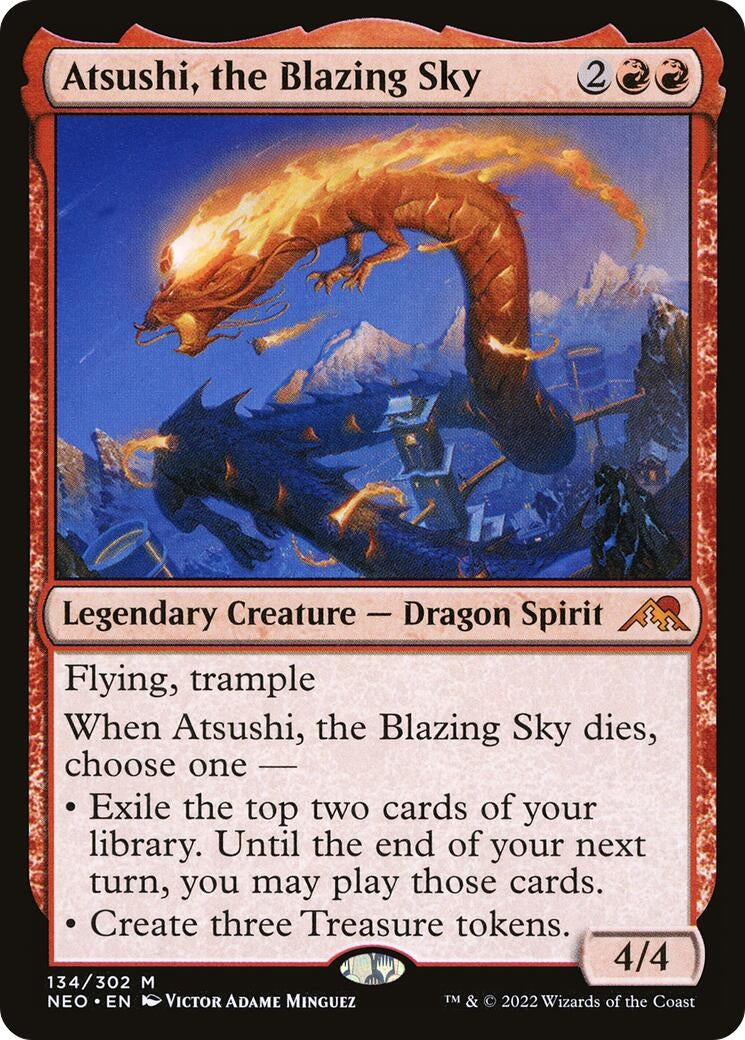 Image for Atsushi, the Blazing Sky (134) (NEO) - Magic: The Gathering