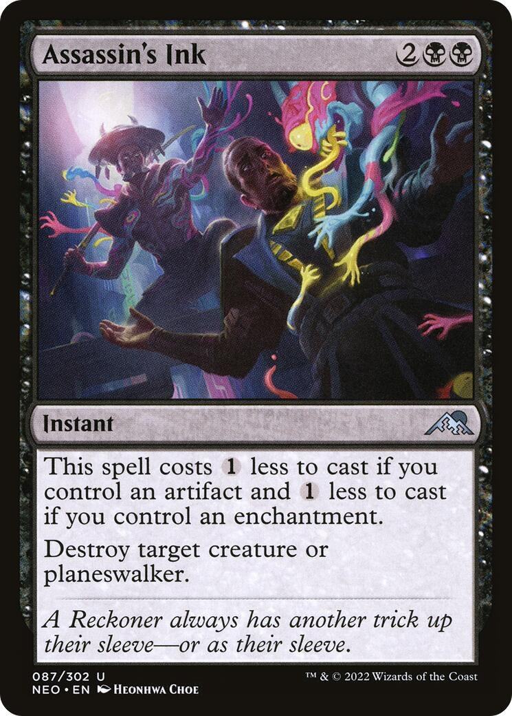 Image for Assassin's Ink (87) (NEO) - Magic: The Gathering
