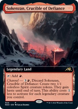 Image for Sokenzan, Crucible of Defiance (Extended Art) (504) (NEO) - Magic: The Gathering