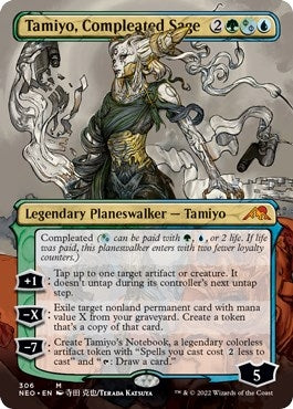 Tamiyo, Compleated Sage (Borderless) (306) (NEO)