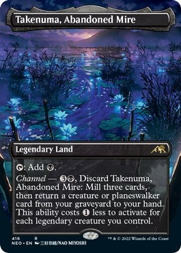 Image for Takenuma, Abandoned Mire (Borderless) (416) (NEO) - Magic: The Gathering