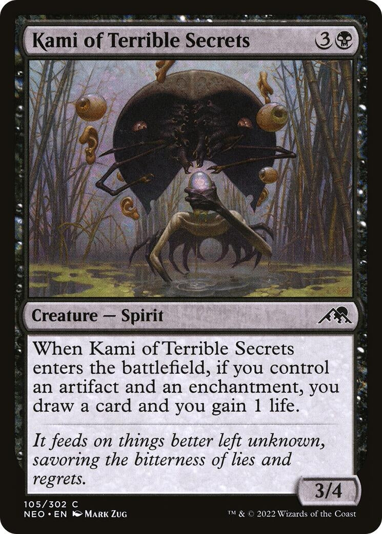 Image for Kami of Terrible Secrets (105) (NEO) - Magic: The Gathering