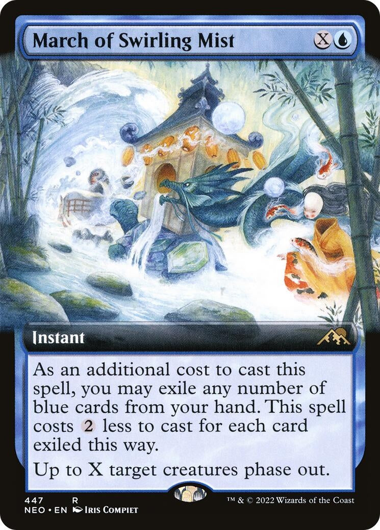 Image for March of Swirling Mist (Extended Art) (447) (NEO) - Magic: The Gathering