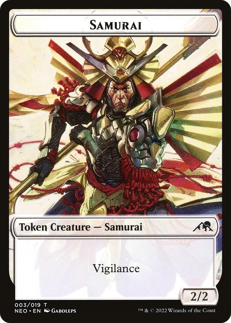 Image for Samurai Token (3) (NEO) - Magic: The Gathering