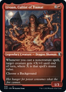 Livaan, Cultist of Tiamat (Foil Etched) (508) (CLB)