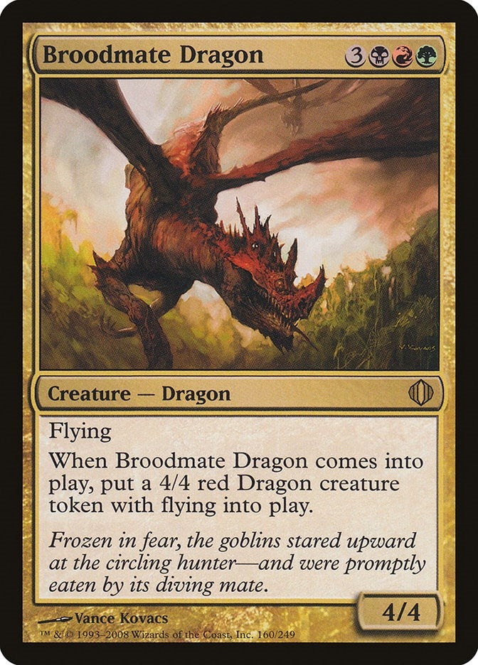Image for Broodmate Dragon (160) (ALA) - Magic: The Gathering