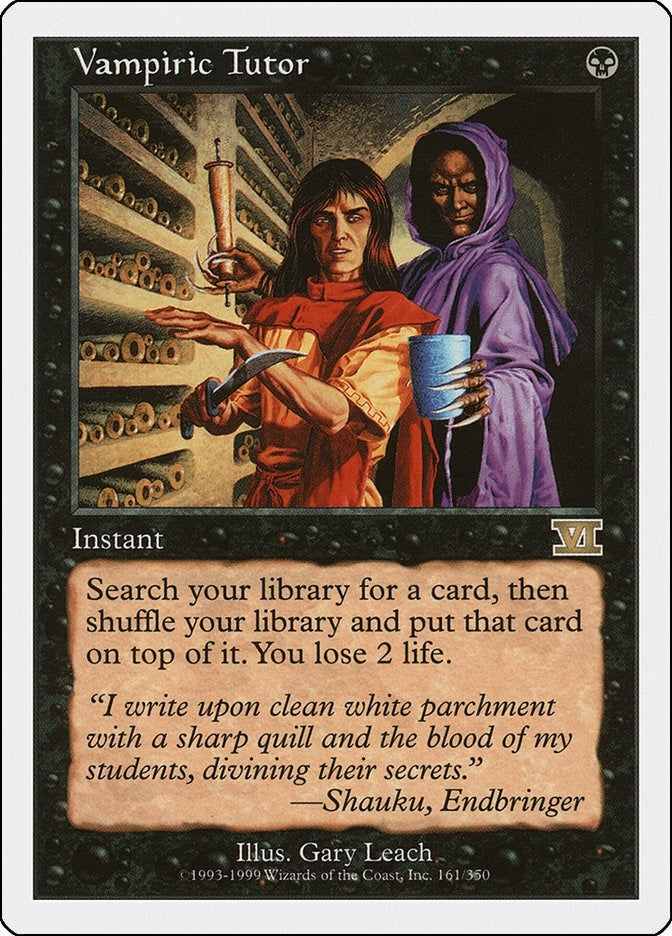 Vampiric Tutor (161) (6ED) Japanese