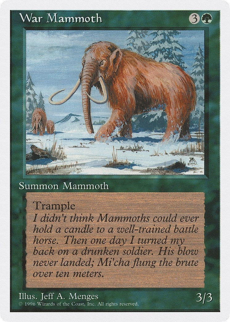 Image for War Mammoth (2PS) - Magic: The Gathering