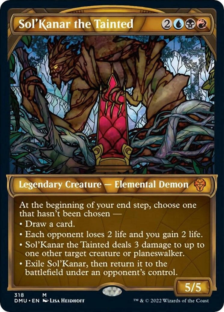Sol'Kanar the Tainted (Showcase) (318) (DMU)