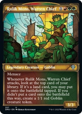 Rulik Mons, Warren Chief (Textured Foil) (357) (DMU)