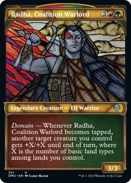 Radha, Coalition Warlord (Textured Foil) (351) (DMU)