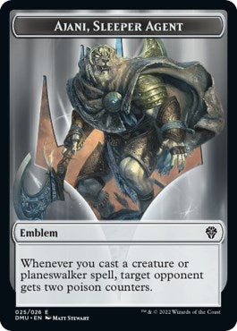 Emblem - Ajani, Sleeper Agent (25) (DMU)