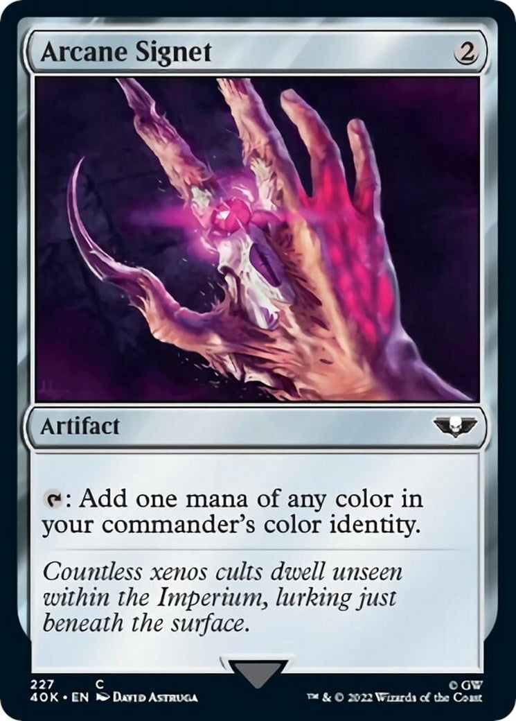 Image for Arcane Signet (227) (Surge Foil) (227) (40K) - Magic: The Gathering