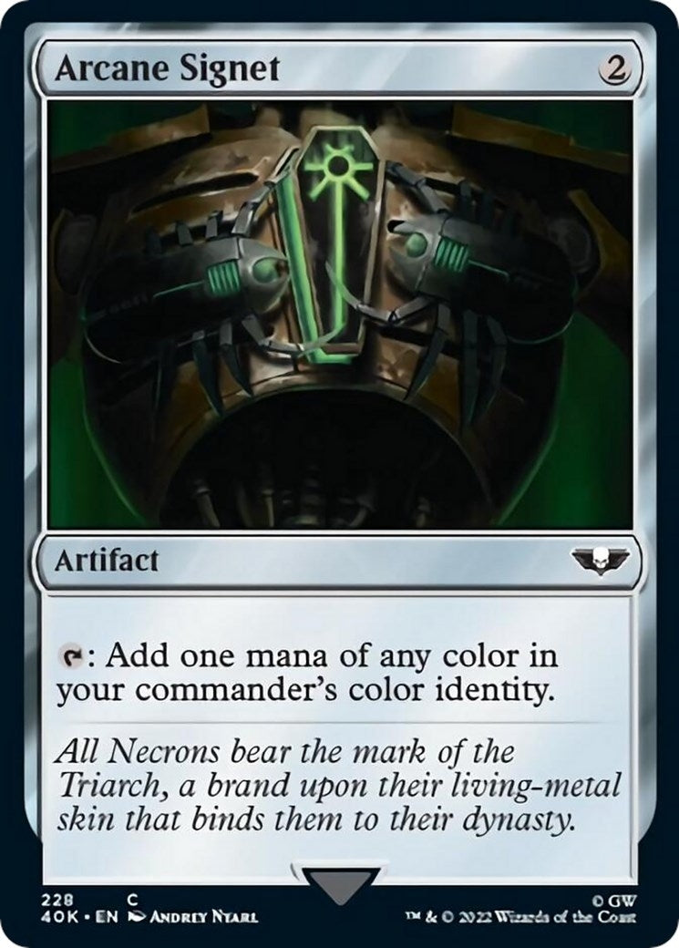 Image for Arcane Signet (228) (Surge Foil) (228) (40K) - Magic: The Gathering