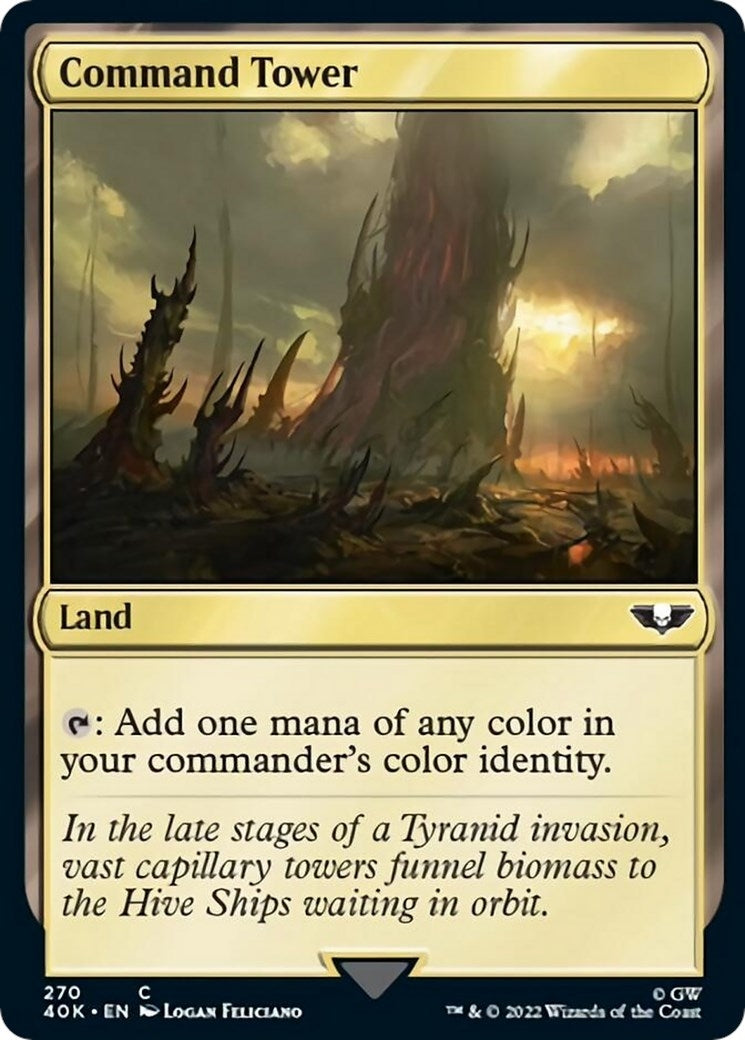 Image for Command Tower (270) (Surge Foil) (270) (40K) - Magic: The Gathering