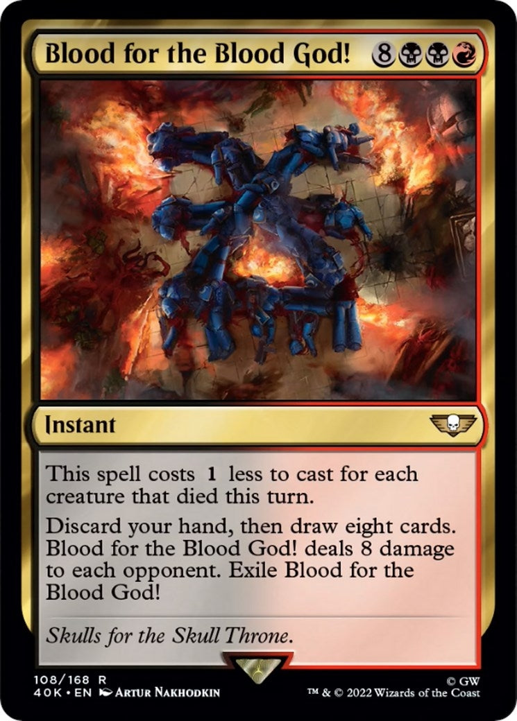 Image for Blood for the Blood God! (Surge Foil) (108) (40K) - Magic: The Gathering