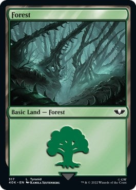 Image for Forest (317) (Surge Foil) (317) (40K) - Magic: The Gathering