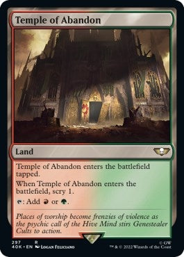 Image for Temple of Abandon (Surge Foil) (297) (40K) - Magic: The Gathering