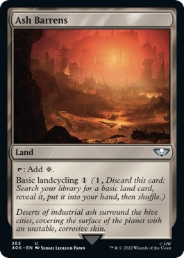 Image for Ash Barrens (Surge Foil) (265) (40K) - Magic: The Gathering