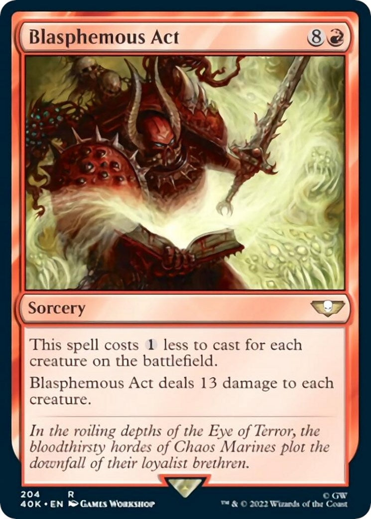 Image for Blasphemous Act (204) (40K) - Magic: The Gathering
