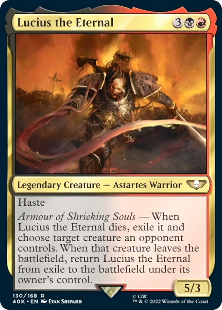 Image for Lucius the Eternal (130) (40K) - Magic: The Gathering